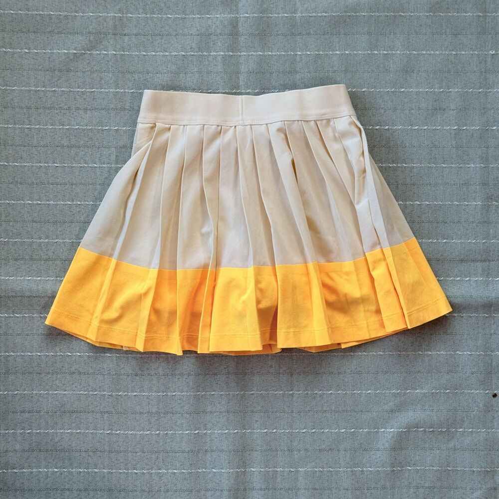Athleta Girl Girls Yellow Tan Skort Size 6 Great Condition